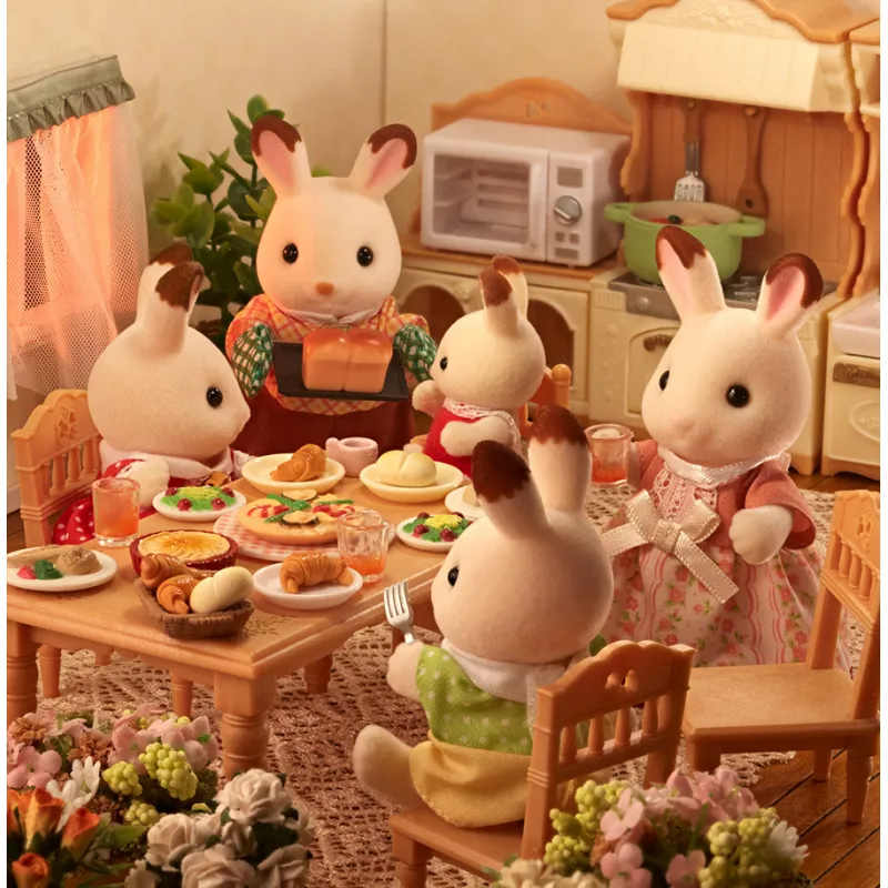 Sylvanian Families - La famille lapin chocolat - EPO-L5655 - Epoch - Sylvanian Families - Le Nuage de Charlotte