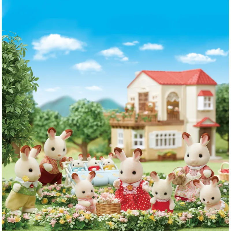 Sylvanian Families - La famille lapin chocolat - EPO-L5655 - Epoch - Sylvanian Families - Le Nuage de Charlotte