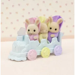 Sylvanian Families - Les triplés Lapin Crème et accessoires de bain - EPO-5707 - Epoch - Sylvanian Families - Le Nuage de Cha...