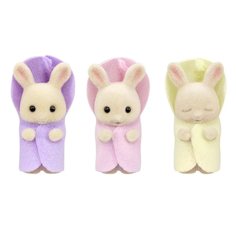 Sylvanian Families - Les triplés Lapin Crème et accessoires de bain - EPO-5707 - Epoch - Sylvanian Families - Le Nuage de Cha...