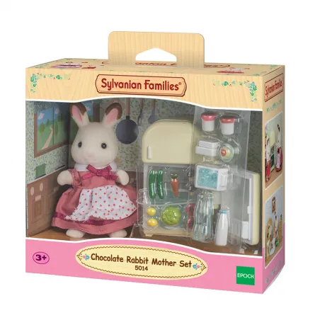 Sylvanian Families - La maman lapin chocolat et réfrigérateur - EPO-5014 - Epoch - Sylvanian Families - Le Nuage de Charlotte