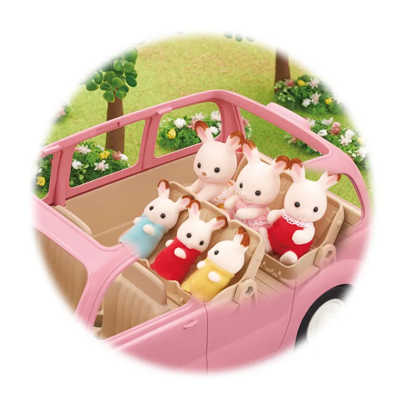 Sylvanian Families - Le monospace rose et set de pique-nique - EPO-5535 - Epoch - Sylvanian Families - Le Nuage de Charlotte