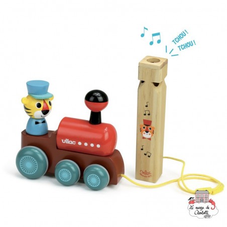 Train à Trainer par Ingela P. Arrhenius - VIL-7715 - Vilac - Jouets à traîner - Le Nuage de Charlotte