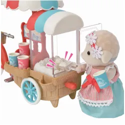 Sylvanian Families - La maman mouton et son stand de popcorn - EPO-5653 - Epoch - Sylvanian Families - Le Nuage de Charlotte