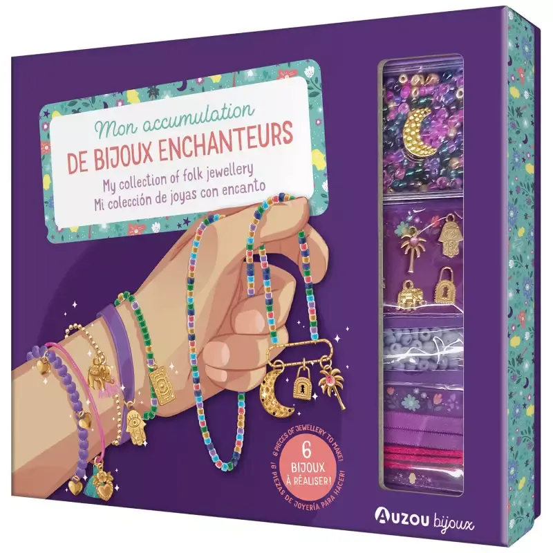 Mon accumulation de bijoux enchanteurs - AUZ-9791039523349 - Editions Auzou - Kit bijoux - Le Nuage de Charlotte