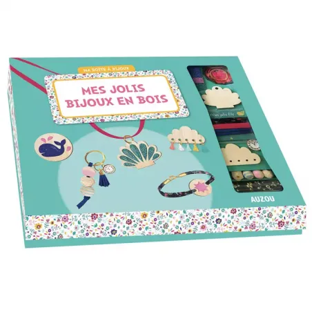 Mes jolis bijoux en bois - AUZ-9782733886205 - Editions Auzou - Kit bijoux - Le Nuage de Charlotte