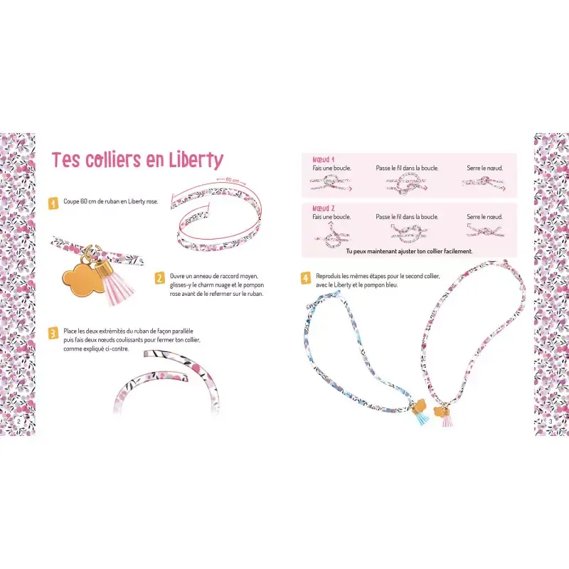 My friendship jewellery in liberty - AUZ-9791039523332 - Editions Auzou - Jewelry kit - Le Nuage de Charlotte