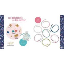 Mon semainier de 7 bracelets en liberty - AUZ-9791039526302 - Editions Auzou - Kit bijoux - Le Nuage de Charlotte