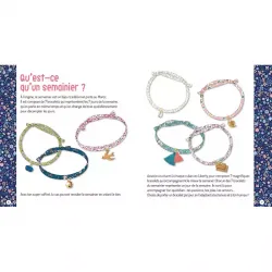 Mon semainier de 7 bracelets en liberty - AUZ-9791039526302 - Editions Auzou - Kit bijoux - Le Nuage de Charlotte