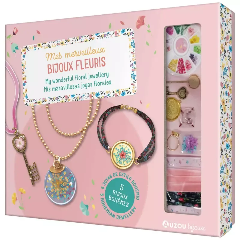 Mes merveilleux bijoux fleuris - AUZ-9791039526845 - Editions Auzou - Kit bijoux - Le Nuage de Charlotte