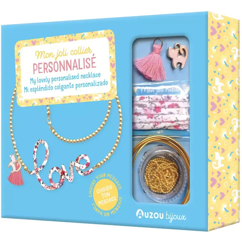 My lovely personalised necklace - AUZ-9791039516150 - Editions Auzou - Jewelry kit - Le Nuage de Charlotte