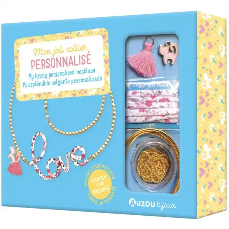 Mon joli collier personnalisé - AUZ-9791039516150 - Editions Auzou - Kit bijoux - Le Nuage de Charlotte