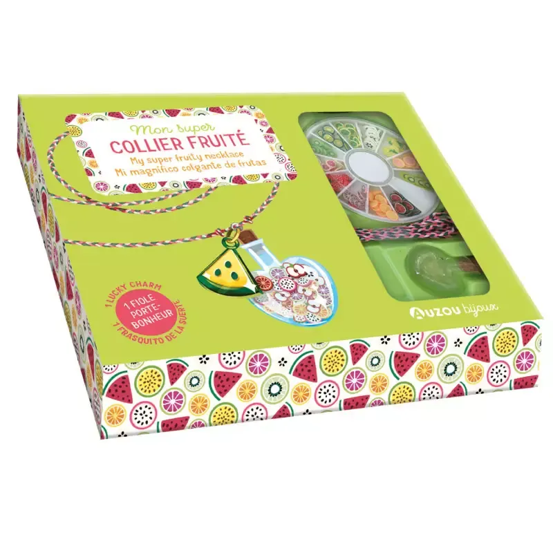 My super fruity necklace - AUZ-9791039506311 - Editions Auzou - Jewelry kit - Le Nuage de Charlotte