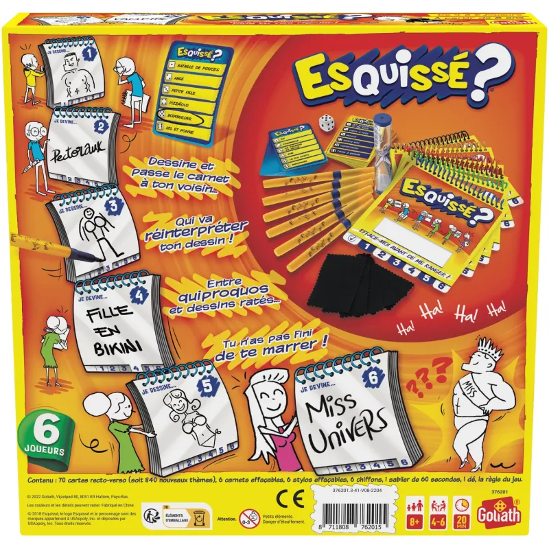 Esquissé? (6 joueurs) - GOL-GL76201 - Goliath - Jeux de société - Le Nuage de Charlotte