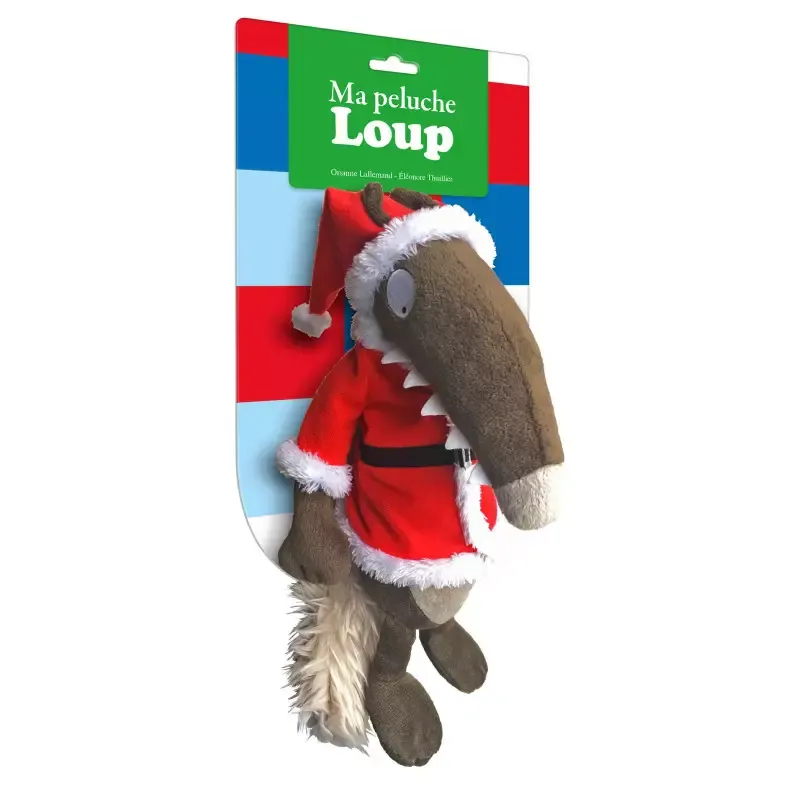 Ma peluche Loup - Noël - AUZ-9782733863725 - Editions Auzou - Loup, Mademoiselle Yeti, ... - Le Nuage de Charlotte