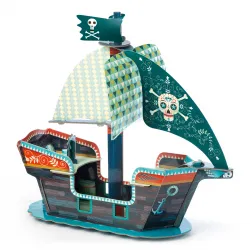 Pirate boat 3D - DJE-DJ07709 - DJECO - Maquettes en carton - Le Nuage de Charlotte