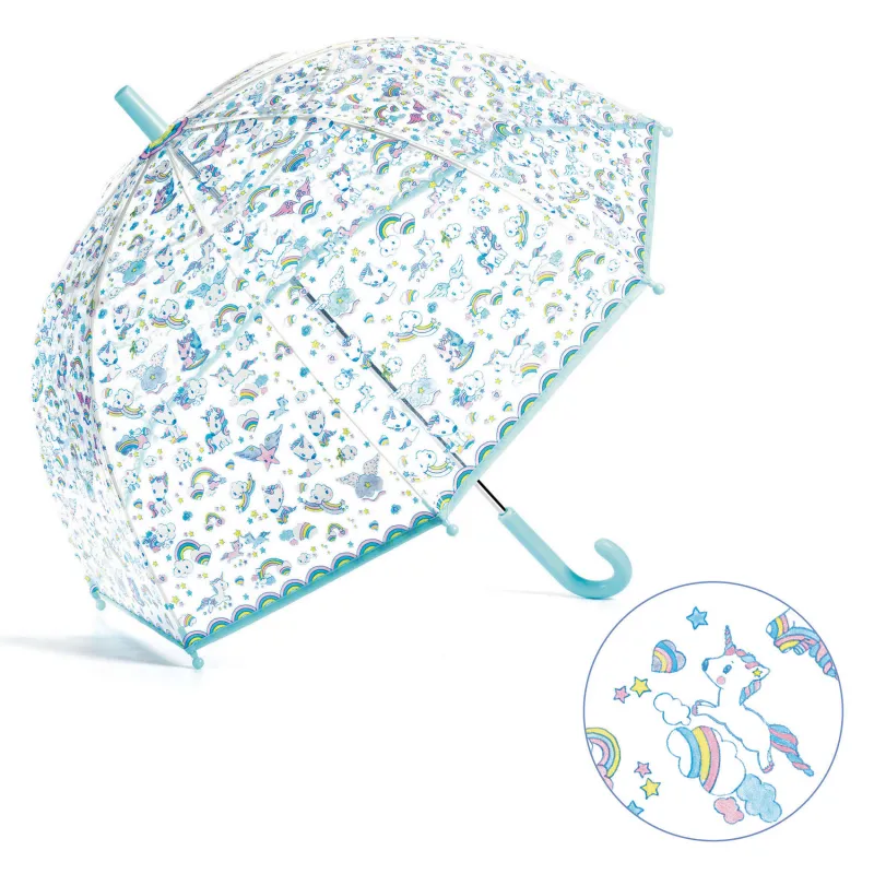 Unicorns Umbrella (medium) - DJE-DD04708 - DJECO - Umbrella - Le Nuage de Charlotte