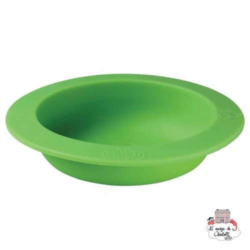 Bol en silicone vert avec couvercle - OOGS715 - Oogaa - Assiettes et Bols - Le Nuage de Charlotte