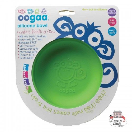 Bol en silicone vert - OOG715 - Oogaa - Assiettes et Bols - Le Nuage de Charlotte