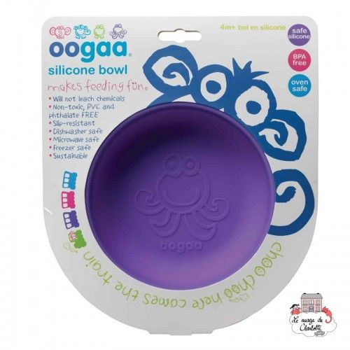 Bol en silicone violet - OOG712 - Oogaa - Assiettes et Bols - Le Nuage de Charlotte