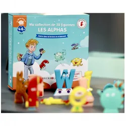 Ma collection de 28 Figurines Les Alphas - Coffret pour apprendre à lire en manipulant - RECR-3700686102247 - Editions Récréa...