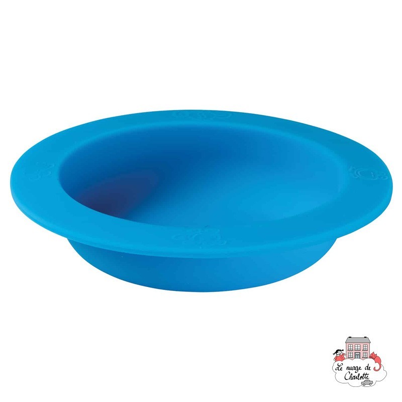 Bol en silicone bleu - OOG714 - Oogaa - Assiettes et Bols - Le Nuage de Charlotte