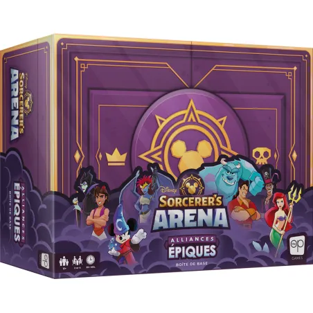 Disney Sorcerer's Arena - Alliances Epiques - Boîte de base - UOY-191620 - USAopoly - Jeux de société - Le Nuage de Charlotte