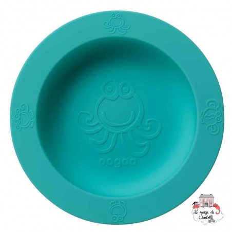 Bol en silicone turquoise - OOG718 - Oogaa - Assiettes et Bols - Le Nuage de Charlotte