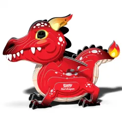 Eugy 085 - Dragon rouge - EUG-5313985 - dodoland - Maquettes en carton - Le Nuage de Charlotte