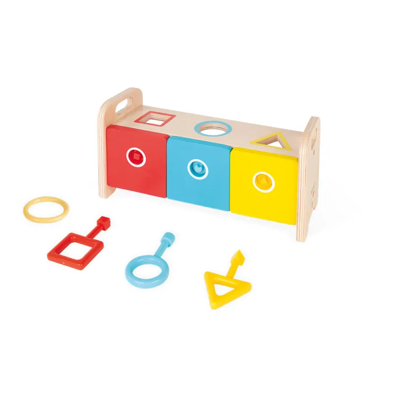 Essentiel - Shape Sorter Box with Keys - JAN-J05065 - Janod - Learn while having fun - Le Nuage de Charlotte