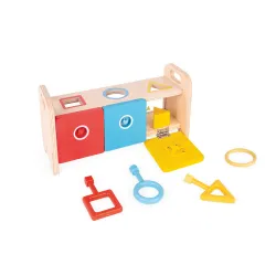 Essentiel - Shape Sorter Box with Keys - JAN-J05065 - Janod - Learn while having fun - Le Nuage de Charlotte