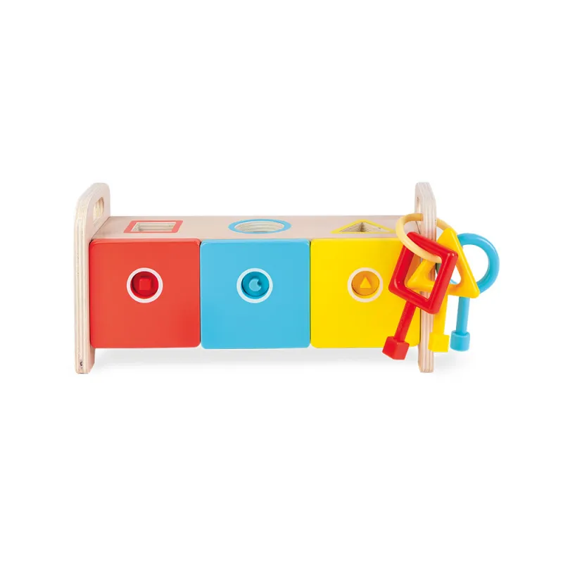 Essentiel - Shape Sorter Box with Keys - JAN-J05065 - Janod - Learn while having fun - Le Nuage de Charlotte