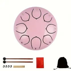 Tambour Zen - Rose pale - LJA-zenR - Les Jouets d'Antoine - Musique - Le Nuage de Charlotte