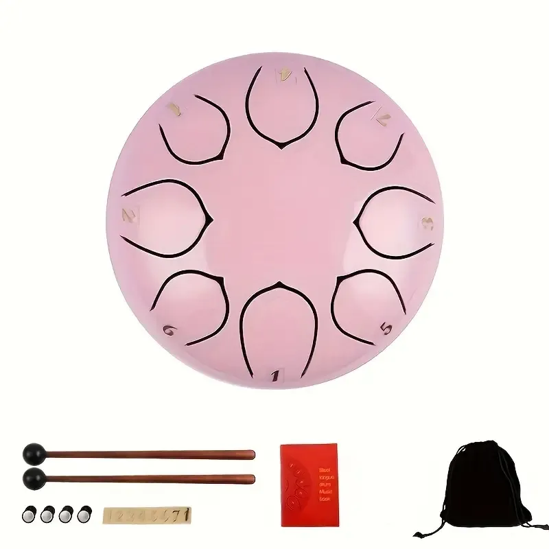 Tambour Zen - Rose pale - LJA-zenR - Les Jouets d'Antoine - Musique - Le Nuage de Charlotte