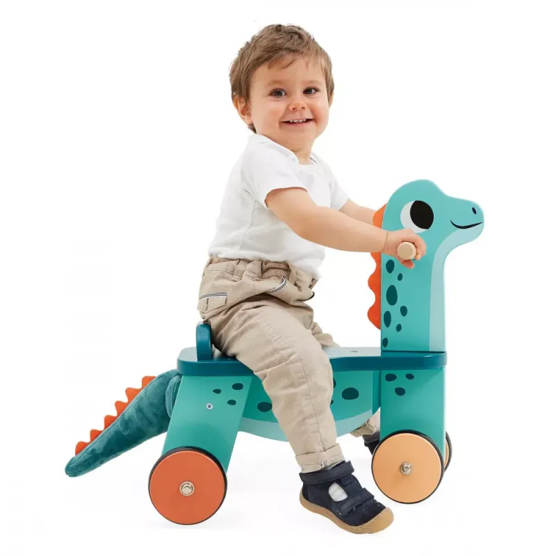 Dino - Ride On Dino Portosaurus - JAN-J05828 - Janod - Pull Along Toys - Le Nuage de Charlotte