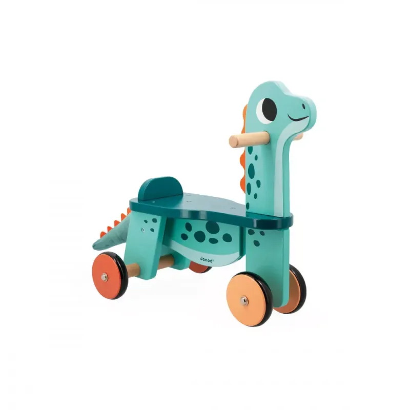 Dino - Ride On Dino Portosaurus - JAN-J05828 - Janod - Pull Along Toys - Le Nuage de Charlotte