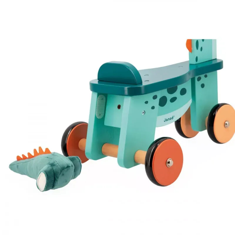 Dino - Ride On Dino Portosaurus - JAN-J05828 - Janod - Pull Along Toys - Le Nuage de Charlotte