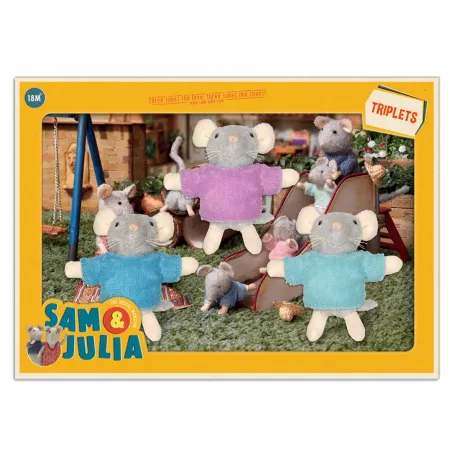 Sam & Julia - Triplets - TMM-MH03012 - The Mouse Mansion Company - Sam & Julia - Le Nuage de Charlotte