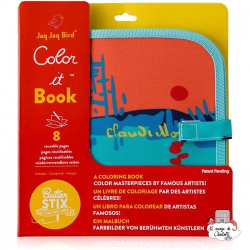 Color it & Go - Monet - JJB-CCB-MT - Jaq Jaq Bird - Drawing boards and slates - Le Nuage de Charlotte