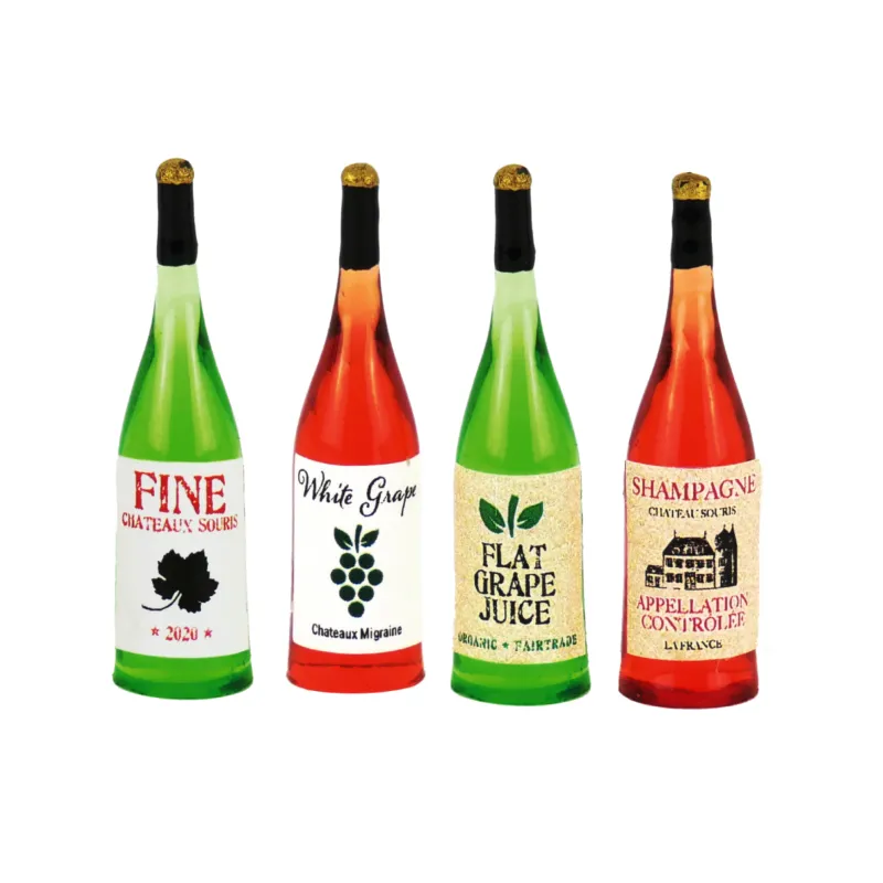 Sam & Julia - Minis - Bottles (4 pieces) - TMM-MH11006 - The Mouse Mansion Company - Sam & Julia - Le Nuage de Charlotte