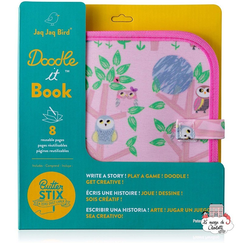 Doodle it & Go - Owls - JJB-CBK-TO - Jaq Jaq Bird - Drawing boards and slates - Le Nuage de Charlotte