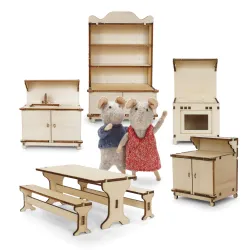 Sam & Julia - Kitchen furniture kit - TMM-MH02006 - The Mouse Mansion Company - Sam & Julia - Le Nuage de Charlotte