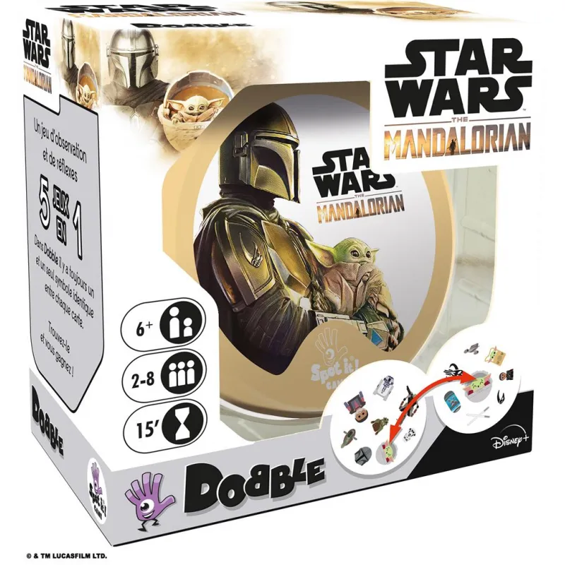 Dobble Star Wars - The Mandalorian - ZYG-191428 - Zygomatic - Jeux de société - Le Nuage de Charlotte