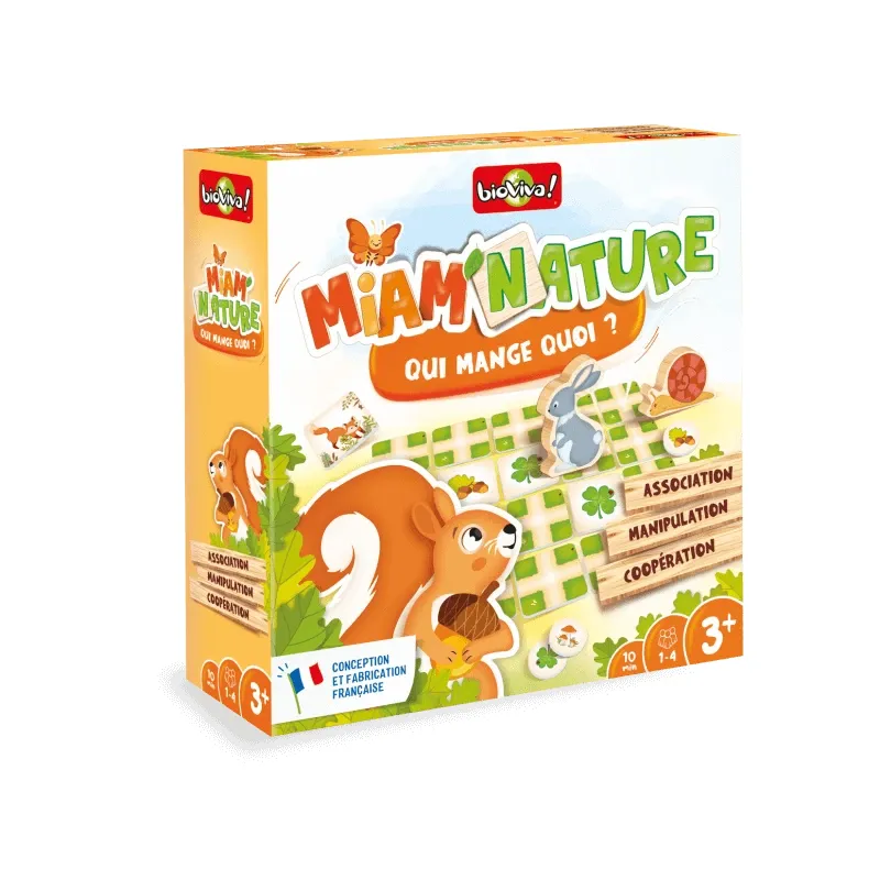 Miam'Nature - qui mange quoi? - BIOV-15400375 - BioViva - Jeux de société - Le Nuage de Charlotte