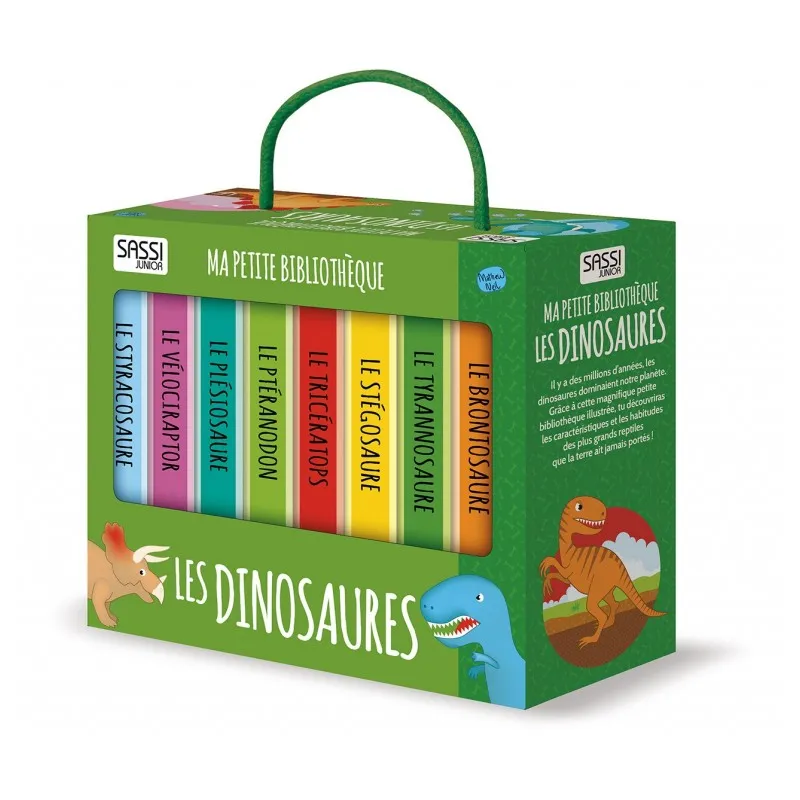 Ma petite bibliothèque - Les dinosaures - SASSI-9788868604844 - Sassi - Imagiers et éveil - Le Nuage de Charlotte