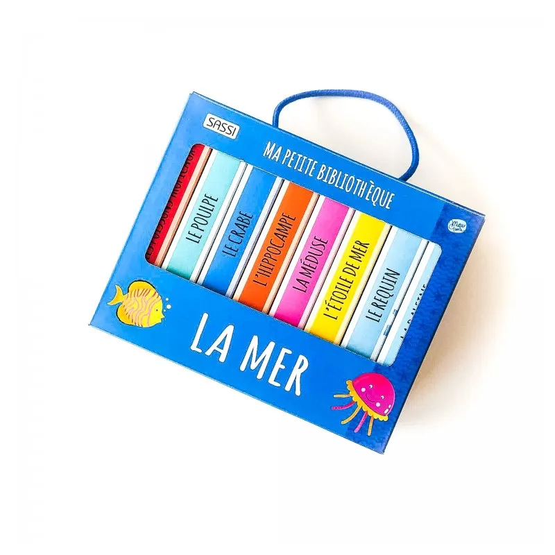 Ma petite bibliothèque - La mer - SASSI-9788830310209 - Sassi - Imagiers et éveil - Le Nuage de Charlotte