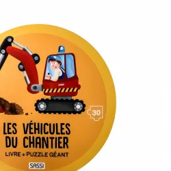 Les véhicules du chantier [30 pièces] - SASSI-9788830311176 - Sassi - Puzzles pour les petits - Le Nuage de Charlotte