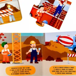 Les véhicules du chantier [30 pièces] - SASSI-9788830311176 - Sassi - Puzzles pour les petits - Le Nuage de Charlotte