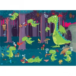 La forêt des dragons [30 pièces] - SASSI-9788830311152 - Sassi - Puzzles pour les petits - Le Nuage de Charlotte