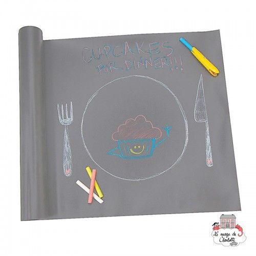 Reusable Table Runner (Gray) - JJB-CT-GREY - Jaq Jaq Bird - Drawing boards and slates - Le Nuage de Charlotte